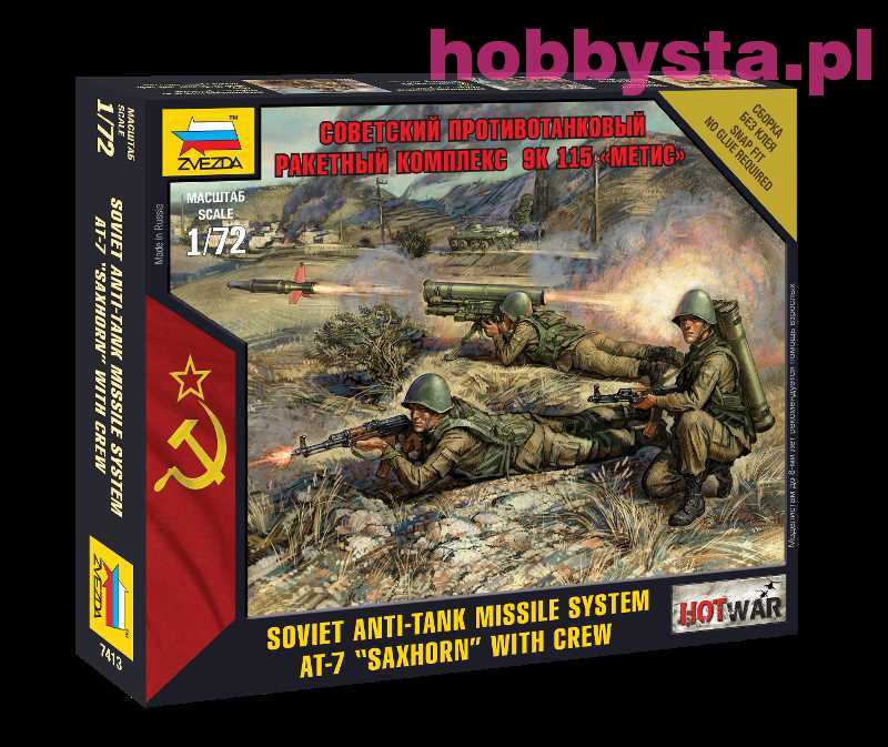 Soviet Anti Tank Missile System At 7 Saxhorn W Crew Zvezda 7413